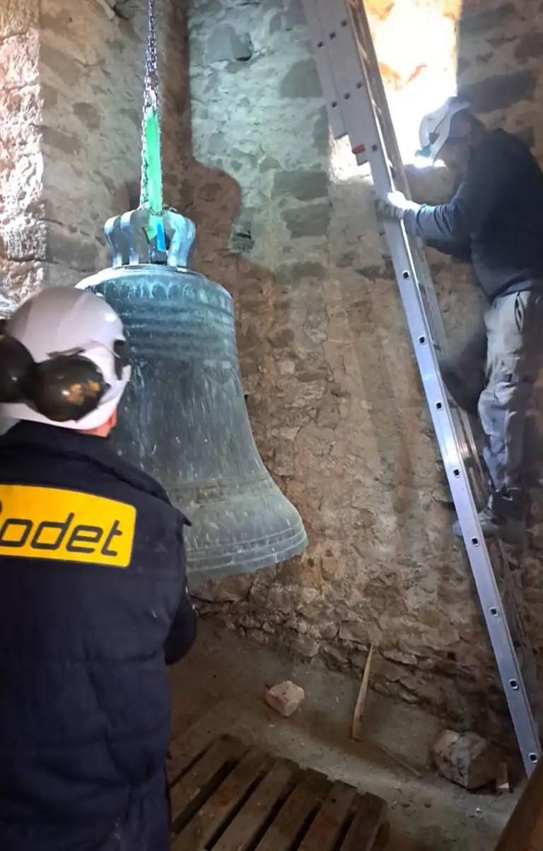 Restauration cloches Chemiré le Gaudin